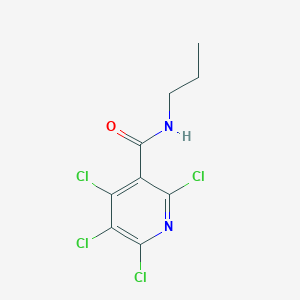 molecular formula C9H8Cl4N2O B11506075 2,4,5,6-tetrachloro-N-propylpyridine-3-carboxamide 