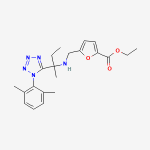 ethyl 5-[({2-[1-(2,6-dimethylphenyl)-1H-tetrazol-5-yl]butan-2-yl}amino)methyl]furan-2-carboxylate