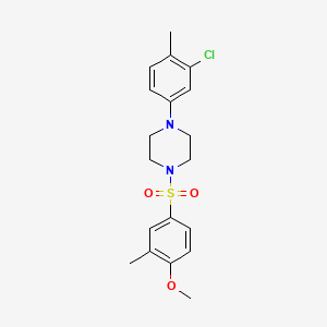 1-(3-Chloro-4-methylphenyl)-4-[(4-methoxy-3-methylphenyl)sulfonyl]piperazine