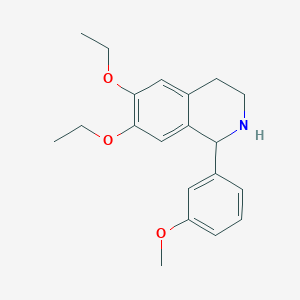 6,7-Diethoxy-1-(3-methoxyphenyl)-1,2,3,4-tetrahydroisoquinoline