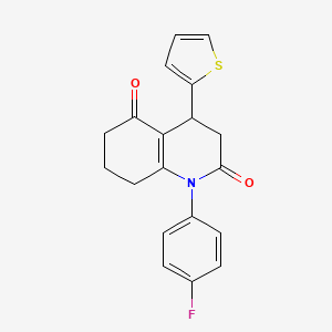 1-(4-fluorophenyl)-4-(2-thienyl)-4,6,7,8-tetrahydro-2,5(1H,3H)-quinolinedione