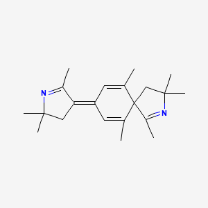 1,3,3,6,10-pentamethyl-8-(2,5,5-trimethyl-4,5-dihydro-3H-pyrrol-3-ylidene)-2-azaspiro[4.5]deca-1,6,9-triene