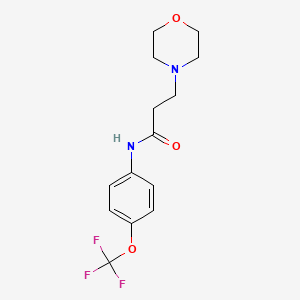 3-(morpholin-4-yl)-N-[4-(trifluoromethoxy)phenyl]propanamide