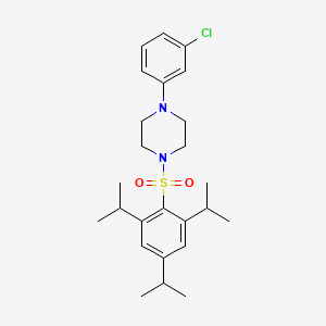 1-(3-Chlorophenyl)-4-[(2,4,6-triisopropylphenyl)sulfonyl]piperazine