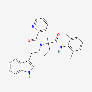 N-{1-[(2,6-dimethylphenyl)amino]-2-methyl-1-oxobutan-2-yl}-N-[2-(1H-indol-3-yl)ethyl]pyridine-2-carboxamide