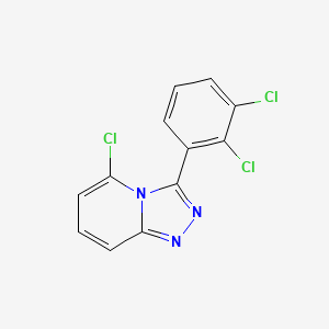 molecular formula C12H6Cl3N3 B11506256 5-Chloro-3-(2,3-dichlorophenyl)-[1,2,4]triazolo[4,3-a]pyridine 