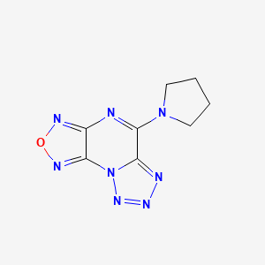 molecular formula C8H8N8O B11506333 5-Pyrrolidin-1-yl-2-oxa-1,3,4,6,7,8,8a-heptaaza-as-indacene 