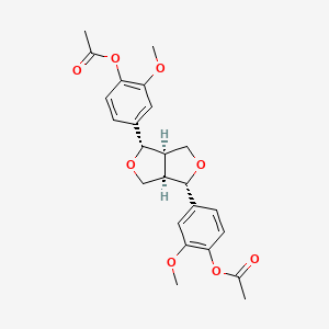B1150634 (+)-Pinoresinol diacetate CAS No. 32971-25-8