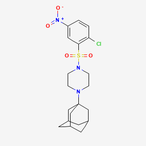 1-(Adamantan-1-YL)-4-(2-chloro-5-nitrobenzenesulfonyl)piperazine