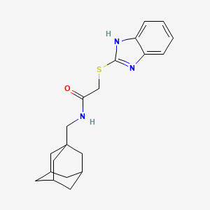 N-[(Adamantan-1-YL)methyl]-2-(1H-1,3-benzodiazol-2-ylsulfanyl)acetamide