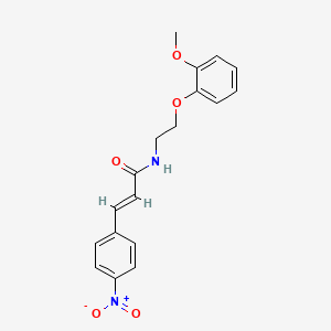 (2E)-N-[2-(2-methoxyphenoxy)ethyl]-3-(4-nitrophenyl)prop-2-enamide