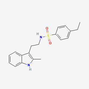 4-ethyl-N-[2-(2-methyl-1H-indol-3-yl)ethyl]benzenesulfonamide