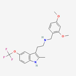 N-(2,4-dimethoxybenzyl)-2-[2-methyl-5-(trifluoromethoxy)-1H-indol-3-yl]ethanamine