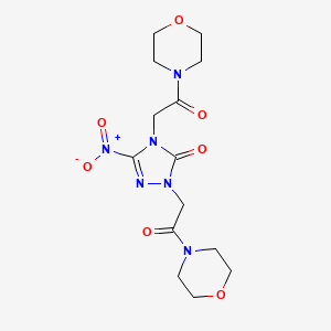 2,4-bis[2-(morpholin-4-yl)-2-oxoethyl]-5-nitro-2,4-dihydro-3H-1,2,4-triazol-3-one