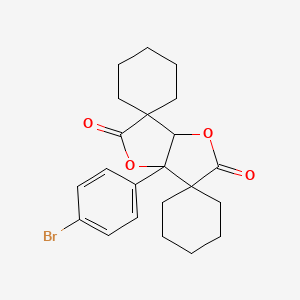 3a'-(4-Bromophenyl)dihydrodispiro[cyclohexane-1,3'-furo[3,2-b]furan-6',1''-cyclohexane]-2',5'-dione