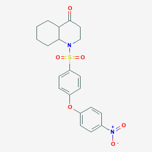 1-{[4-(4-nitrophenoxy)phenyl]sulfonyl}octahydroquinolin-4(1H)-one