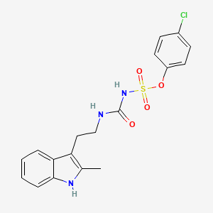 4-chlorophenyl {[2-(2-methyl-1H-indol-3-yl)ethyl]carbamoyl}sulfamate