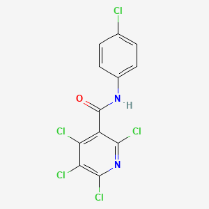 molecular formula C12H5Cl5N2O B11506549 2,4,5,6-tetrachloro-N-(4-chlorophenyl)pyridine-3-carboxamide 