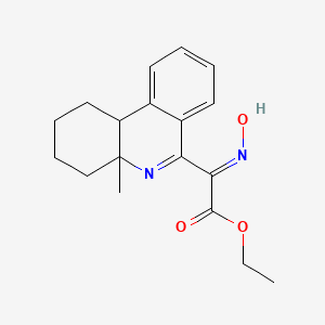 Hydroxyimino-(4a-methyl-1,2,3,4,4a,10b-hexahydro-phenanthridin-6-yl)-acetic acid ethyl ester