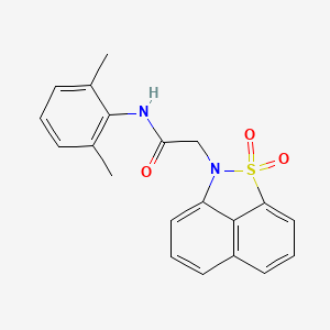 N-(2,6-Dimethylphenyl)-2-(1,1-dioxido-2H-naphtho[1,8-cd]isothiazol-2-yl)acetamide