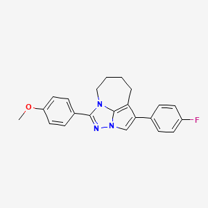 Cyclopenta[cd]azulene, 4-(4-fluorophenyl)-1-(4-methoxyphenyl)-5,6,7,8-tetrahydro-2,2a,8a-triaza-