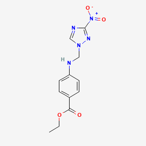 ethyl 4-{[(3-nitro-1H-1,2,4-triazol-1-yl)methyl]amino}benzoate