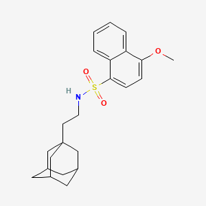 Naphthalene-1-sulfonic acid, 4-methoxy-, (2-adamantan-1-ylethyl)amide