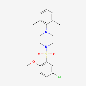 1-(5-Chloro-2-methoxybenzenesulfonyl)-4-(2,6-dimethylphenyl)piperazine