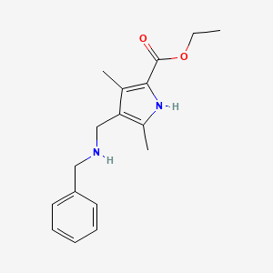 ethyl 4-[(benzylamino)methyl]-3,5-dimethyl-1H-pyrrole-2-carboxylate