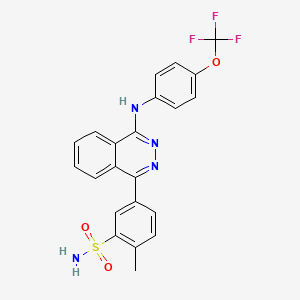 2-Methyl-5-(4-{[4-(trifluoromethoxy)phenyl]amino}phthalazin-1-yl)benzenesulfonamide