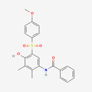 N-{4-hydroxy-5-[(4-methoxyphenyl)sulfonyl]-2,3-dimethylphenyl}benzamide