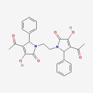 1,1'-ethane-1,2-diylbis(4-acetyl-3-hydroxy-5-phenyl-1,5-dihydro-2H-pyrrol-2-one)