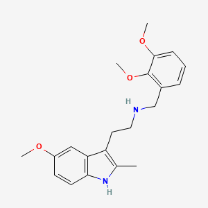 molecular formula C21H26N2O3 B11506861 N-(2,3-dimethoxybenzyl)-2-(5-methoxy-2-methyl-1H-indol-3-yl)ethanamine 