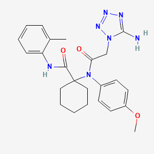 1-{[(5-amino-1H-tetrazol-1-yl)acetyl](4-methoxyphenyl)amino}-N-(2-methylphenyl)cyclohexanecarboxamide