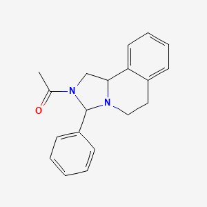 1-(3-phenyl-1,5,6,10b-tetrahydroimidazo[5,1-a]isoquinolin-2(3H)-yl)ethanone