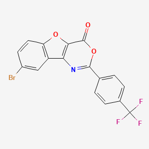 8-bromo-2-[4-(trifluoromethyl)phenyl]-4H-[1]benzofuro[3,2-d][1,3]oxazin-4-one