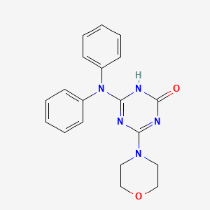 6-Diphenylamino-4-morpholin-4-yl-1H-[1,3,5]triazin-2-one