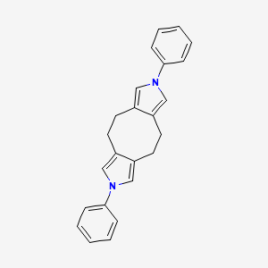 molecular formula C24H22N2 B11506979 6,13-diphenyl-6,13-diazatricyclo[9.3.0.04,8]tetradeca-1(14),4,7,11-tetraene 