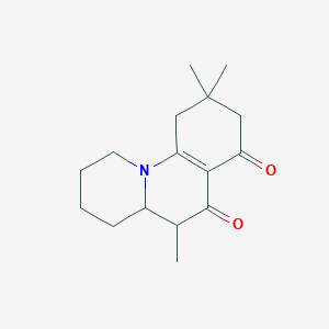 5,9,9-trimethyl-3,4,4a,5,9,10-hexahydro-1H-pyrido[1,2-a]quinoline-6,7(2H,8H)-dione