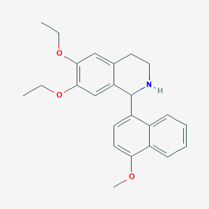 6,7-Diethoxy-1-(4-methoxynaphthalen-1-yl)-1,2,3,4-tetrahydroisoquinoline