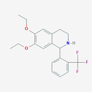 6,7-Diethoxy-1-[2-(trifluoromethyl)phenyl]-1,2,3,4-tetrahydroisoquinoline