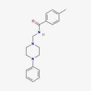 4-methyl-N-[(4-phenylpiperazin-1-yl)methyl]benzamide