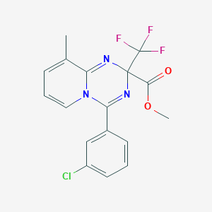 Methyl 4-(3-chlorophenyl)-9-methyl-2-(trifluoromethyl)-2H-pyrido[1,2-a][1,3,5]triazine-2-carboxylate