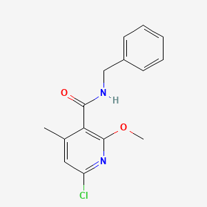 N-benzyl-6-chloro-2-methoxy-4-methylpyridine-3-carboxamide