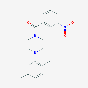 [4-(2,5-Dimethylphenyl)piperazin-1-yl](3-nitrophenyl)methanone