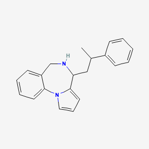 molecular formula C21H22N2 B11507215 4-(2-phenylpropyl)-5,6-dihydro-4H-pyrrolo[1,2-a][1,4]benzodiazepine 