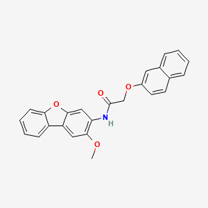 N-(2-methoxydibenzo[b,d]furan-3-yl)-2-(2-naphthyloxy)acetamide