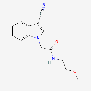 2-(3-Cyano-1H-indol-1-yl)-N-(2-methoxyethyl)acetamide