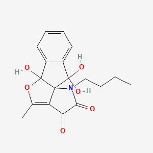 15-butyl-2,2,9-trihydroxy-11-methyl-10-oxa-15-azatetracyclo[7.6.0.01,12.03,8]pentadeca-3,5,7,11-tetraene-13,14-dione