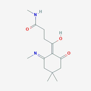 4-[4,4-dimethyl-2-(methylamino)-6-oxocyclohex-1-en-1-yl]-N-methyl-4-oxobutanamide